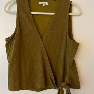 Madewell Sleeveless Wrap Shirt Women's - Large